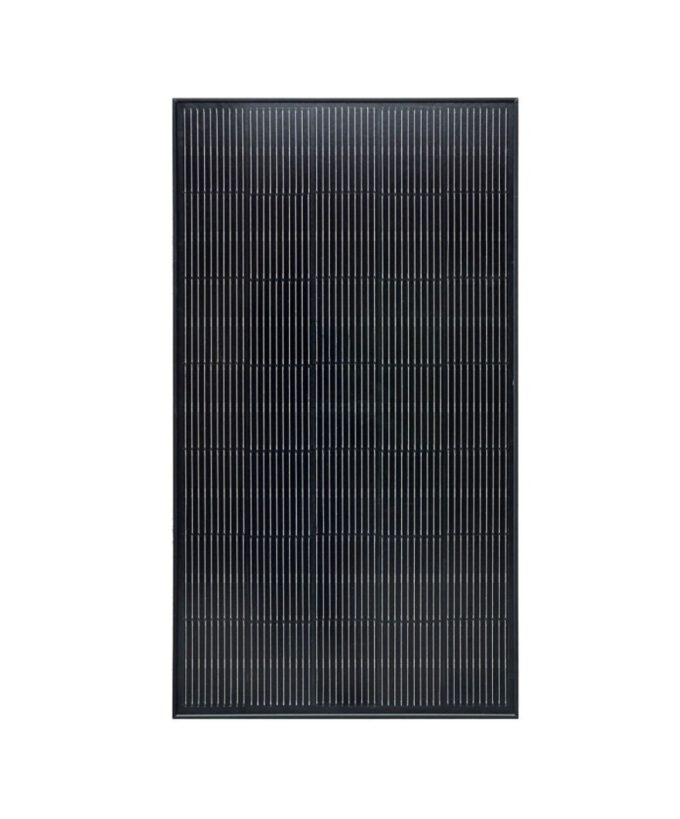 Solarpanel 115 Wp Vorderseite, Solarmodul für Camper und Van, Topcon n-Type, hoher Wirkungsgrad, schwarz, robust, autark