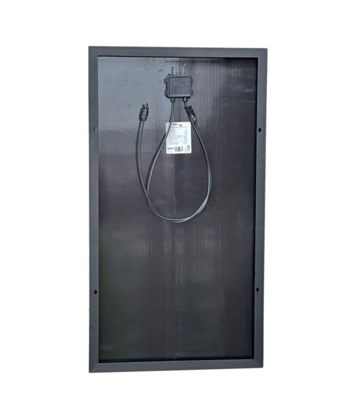 Solarpanel 115 Wp, Rückseite, Solarmodul für Camper und Van, Topcon n-Type, hoher Wirkungsgrad, schwarz, robust, autark