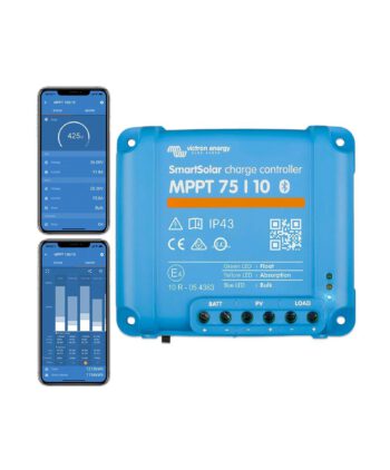 MPPT Smart Solarladeregler mit Bluetooth 75V 10A Frontansicht