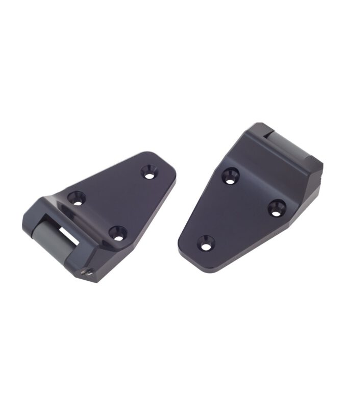 Defender Motorhaubenscharniere, Motorhaubenhalter, Motorhaubenscharnier, Diebstahlschutz, Aluminium, UV-beständig, korrosionsbeständig, Montage-Kit, Made in Germany