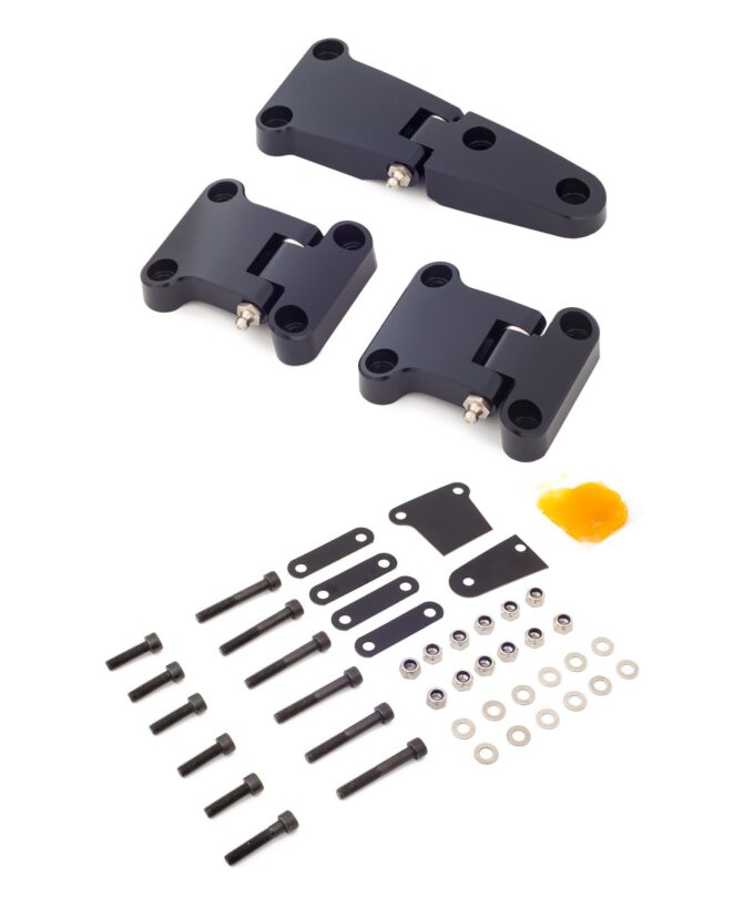 efender Türscharniere, Defender Türscharnier, Türscharnier für Land Rover, rostfrei, UV-beständig, hochfestes Aluminium, abschmierbar, Edelstahl, Made in Germany, Titelbild, Hecktuerscharniere