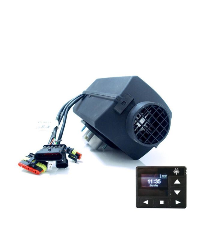 Diesel Standheizung, Dieselheizung, Standheizung für Diesel, Diesel-Heizung, Dieselstandheizung, 12 V Diesel Standheizung, 2 KW Diesel Standheizung, Höhenkit, Komplettset, Camper, Boot, Standard, Oled