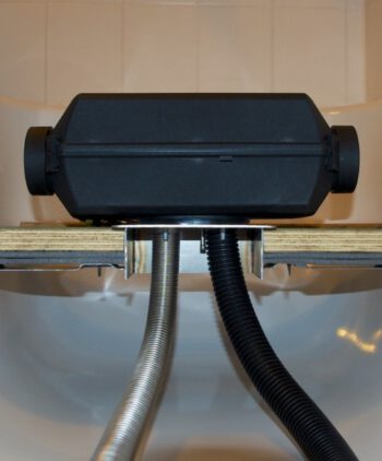 Einbauflansch für Standheizung, Einbauflansch, Einbauflansch für Luftheizungen, Einbauflansch für Autoterm Air Planar 2D, Edelstahl, rechteckiger Ausschnitt, Funktionsweise