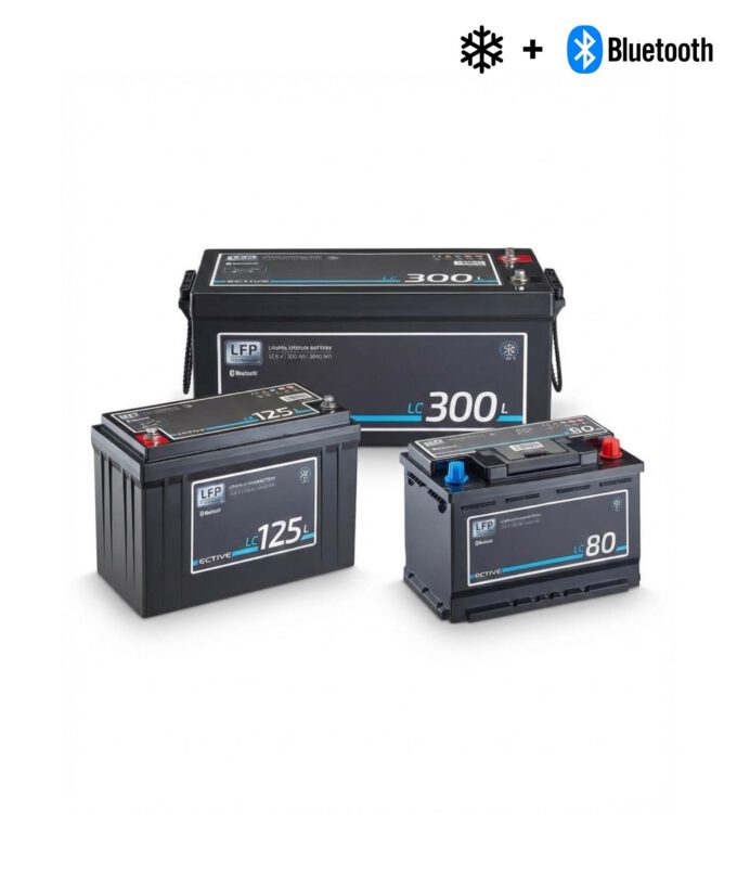 Lithium Versorgungsbatterie mit Heizung ECTIVE LC LT BT LiFePO4 12V für Camper & Van