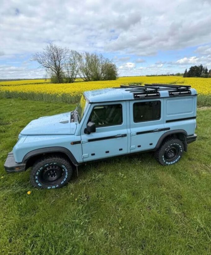 dachtraeger für grenadier-gelaendewagen dachgepaecktraeger flatrack shorty modular edelstahl hohe belastbarkeit, Querträger