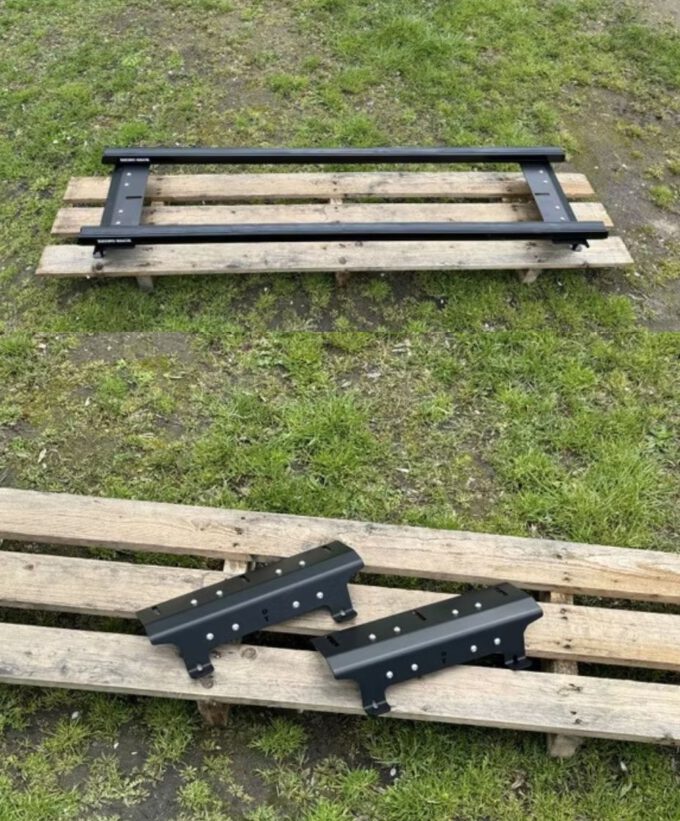 dachtraeger für grenadier gelaendewagen dachgepaecktraeger flatrack shorty modular edelstahl hohe belastbarkeit, Montagebauteile