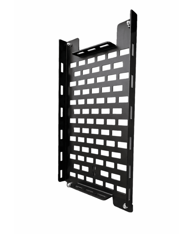 kanisterhalterung für grenadier, kanisterhalter, 20–22l, airlineschiene, universalbefestigung, alu pulverbeschichtet, Titelbild