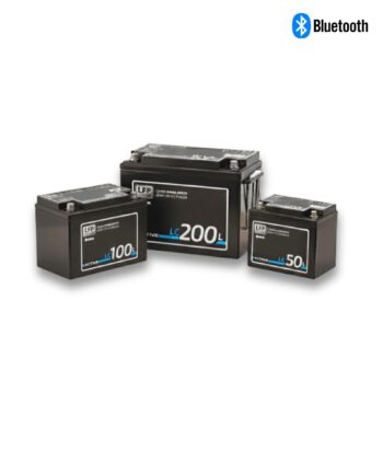 Versorgungsbatterie mit Bluetooth, ECTIVE LC BT LiFePO4 Lithium 12V, Verbraucherbatterie für Camper & Van