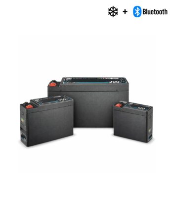 Schmale Lithium Versorgungsbatterie ECTIVE LC SLIM LT LiFePO4 Lithium 12V für Camper & Van