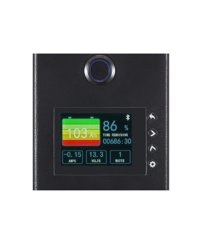 Schmale Lithium Versorgungsbatterie ECTIVE LC SLIM LT LiFePO4 Lithium 12V Display