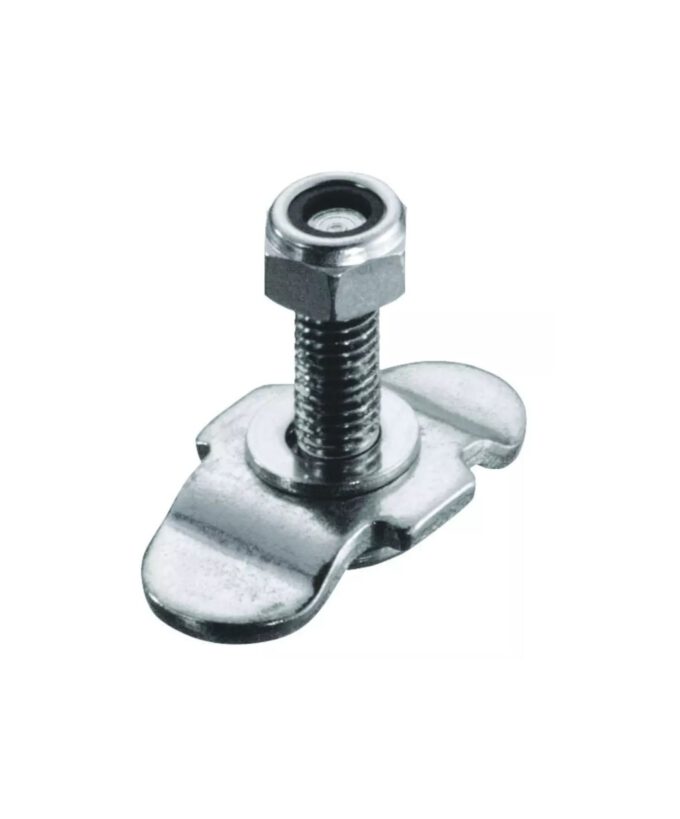 Schraubfitting für Airlineschiene, Airlinefitting mit M8-Gewinde, 0–6 mm Klemmbereich, Stahl verzinkt