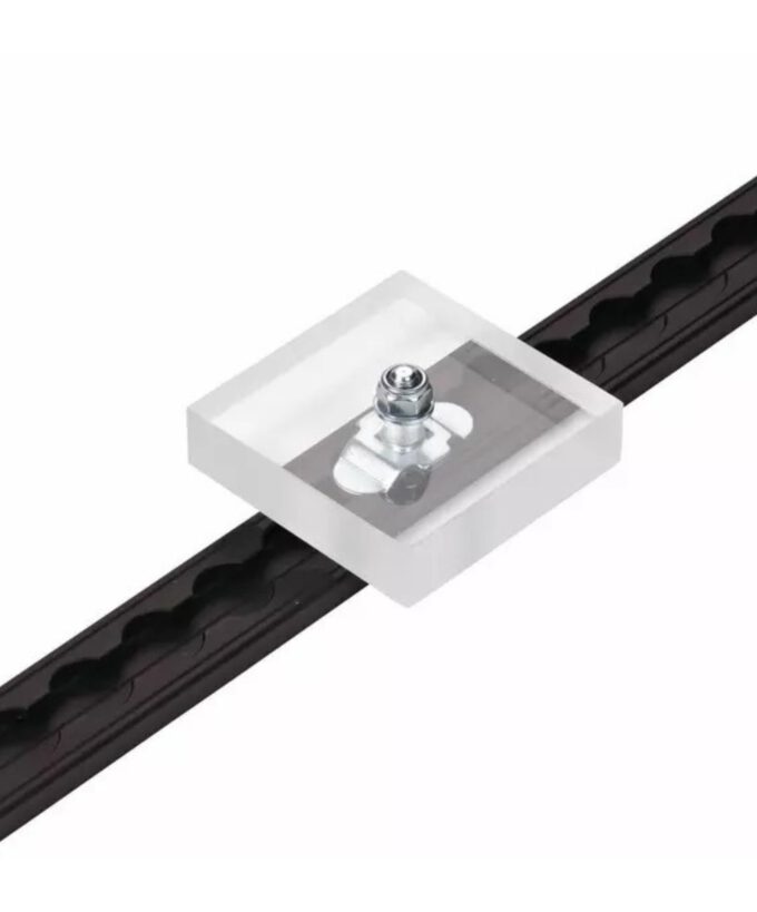 Schraubfitting für Airlineschiene, Airlinefitting mit M8-Gewinde, 0–6 mm Klemmbereich, Stahl verzinkt, in Airlineschiene