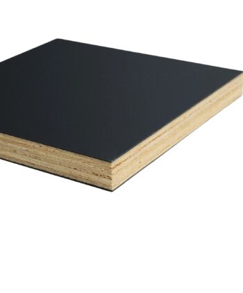 Beschichtete Multiplexplatte Ultramatt, Leichtbau Holzplatte mit HPL Beschichtung, AFX Black X, Schwarz